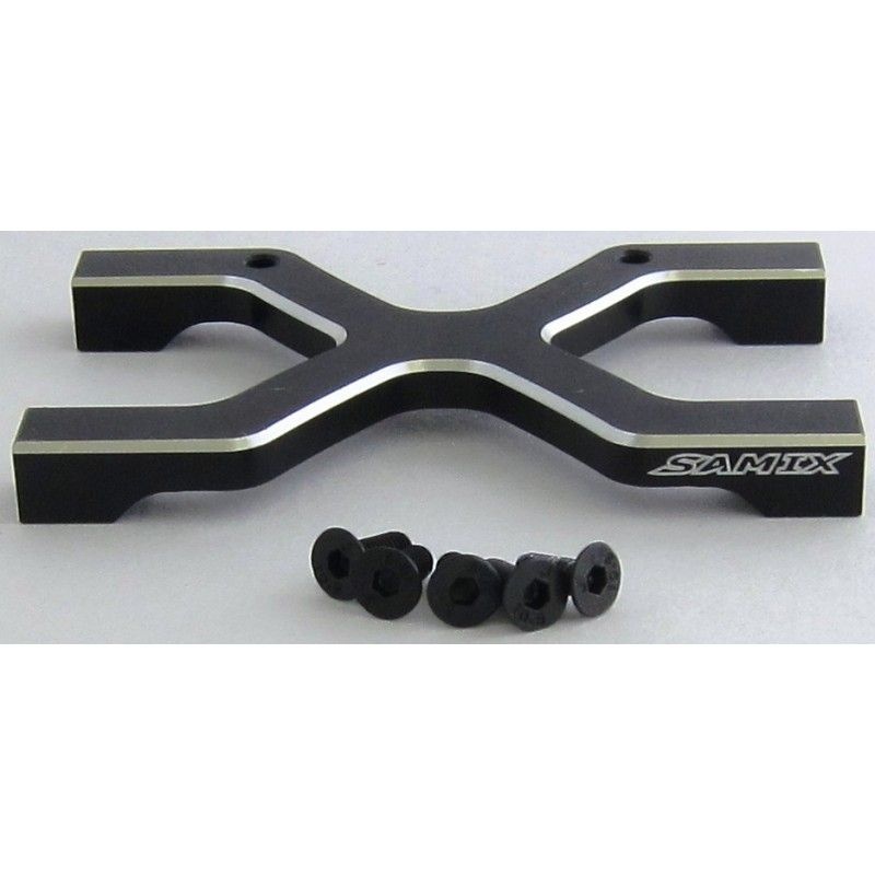 SAMIX Chassis H Strebe schwarz hinten fuer Axial SCX10_ SCX10-2 - RC-Zubehoer
