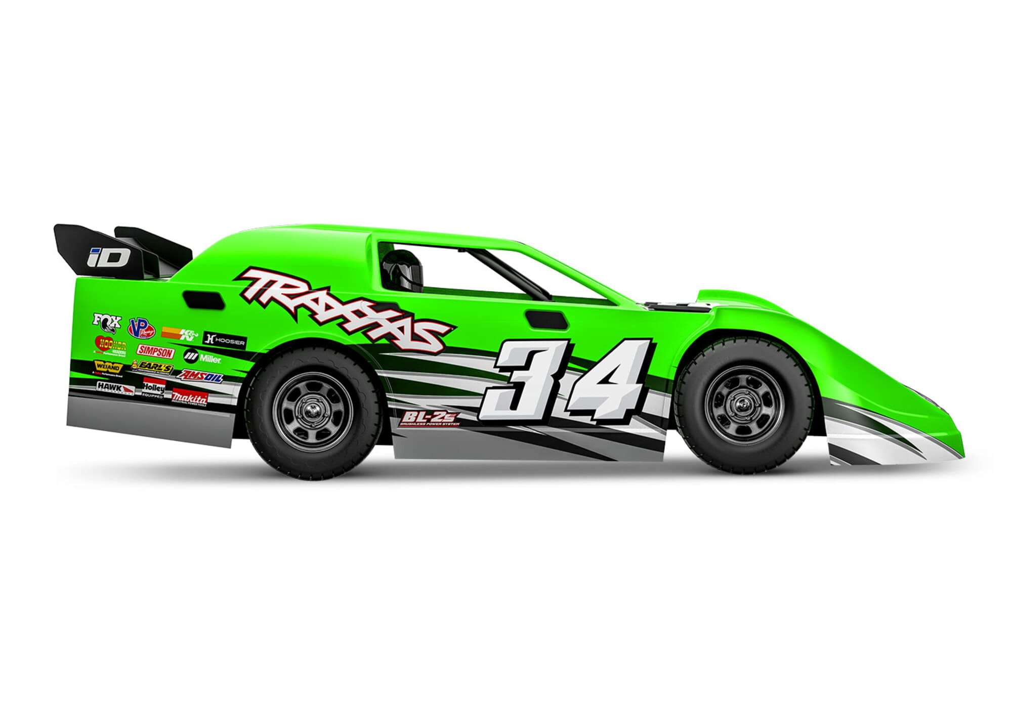 Traxxas Slash Late Model BL-2s Dirt Oval 1-10 Gruen