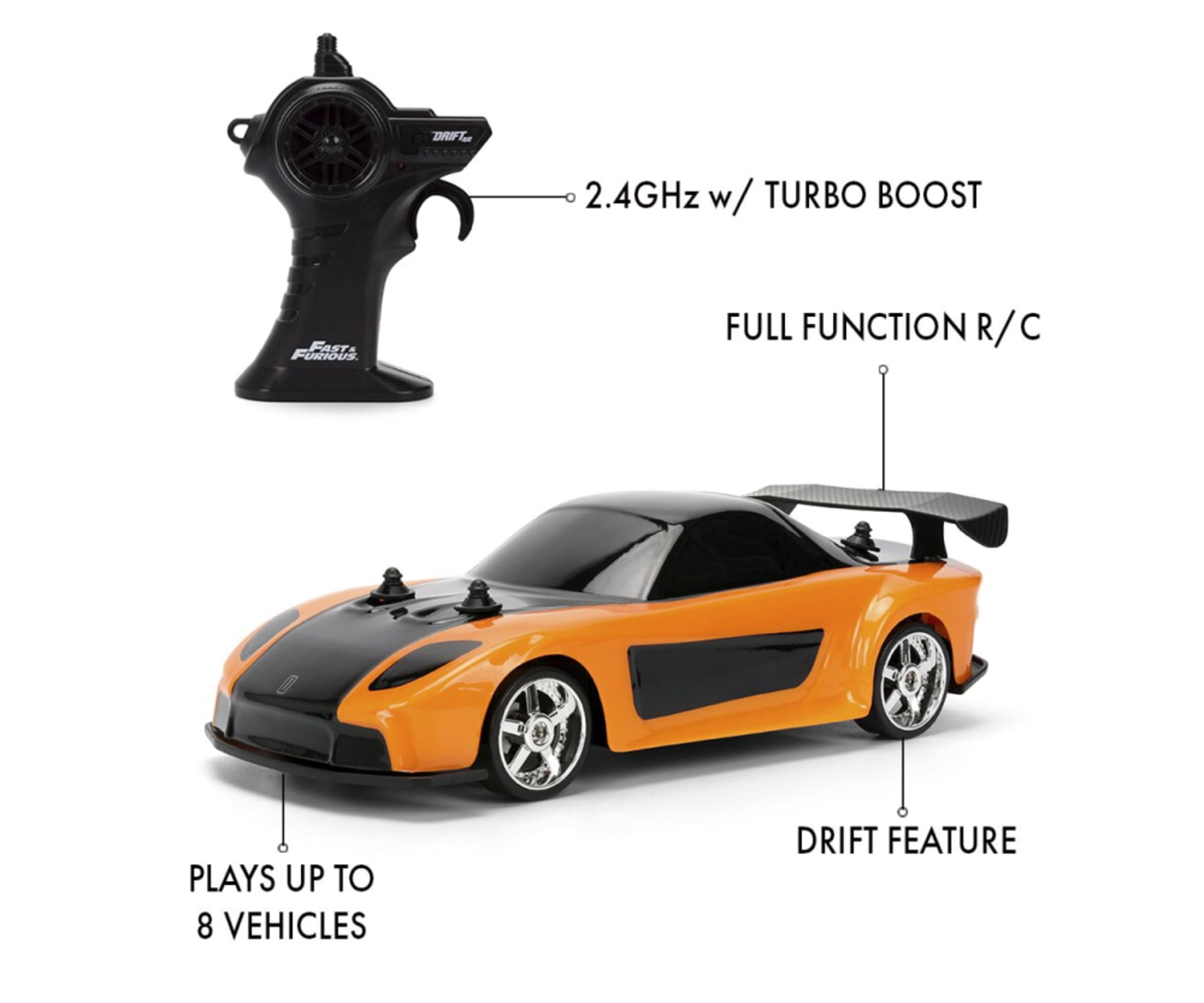 Jada Fast - Furious RC Drift Mazda RX-7 1_24 - RC-Zubehoer