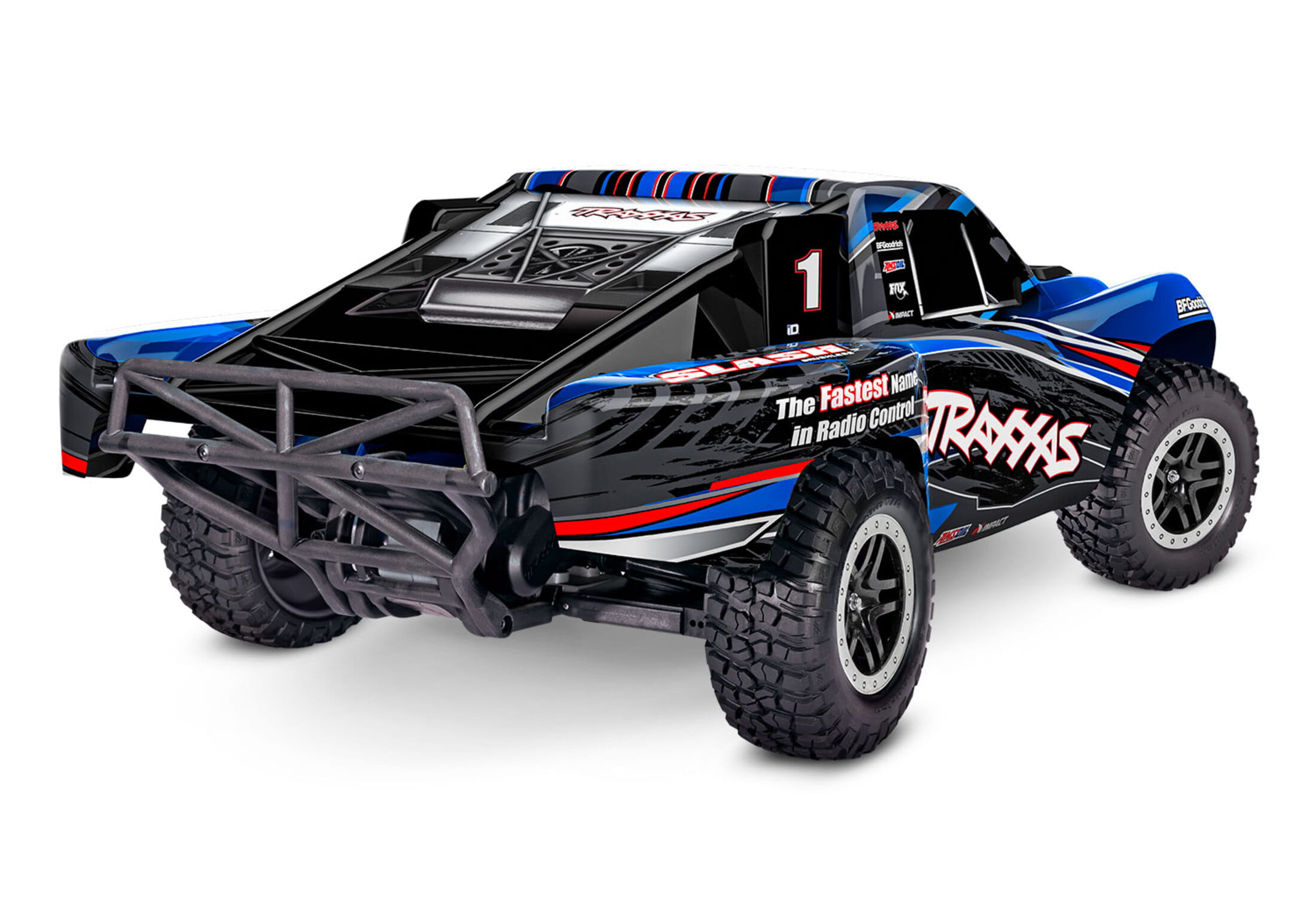 traxxas slash brushless rtr short course truck blau mit akku und lader