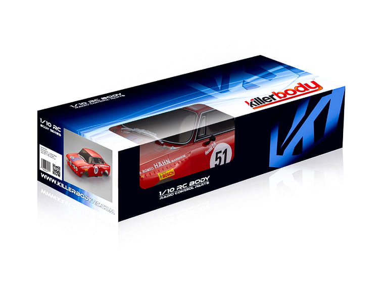 Killerbody Alfa Romeo 2000 GTAm, Rot, RTU all-in Killerbody Alfa Romeo 2000 GTAm_ Rot_ RTU all-in - RC-Zubehoer