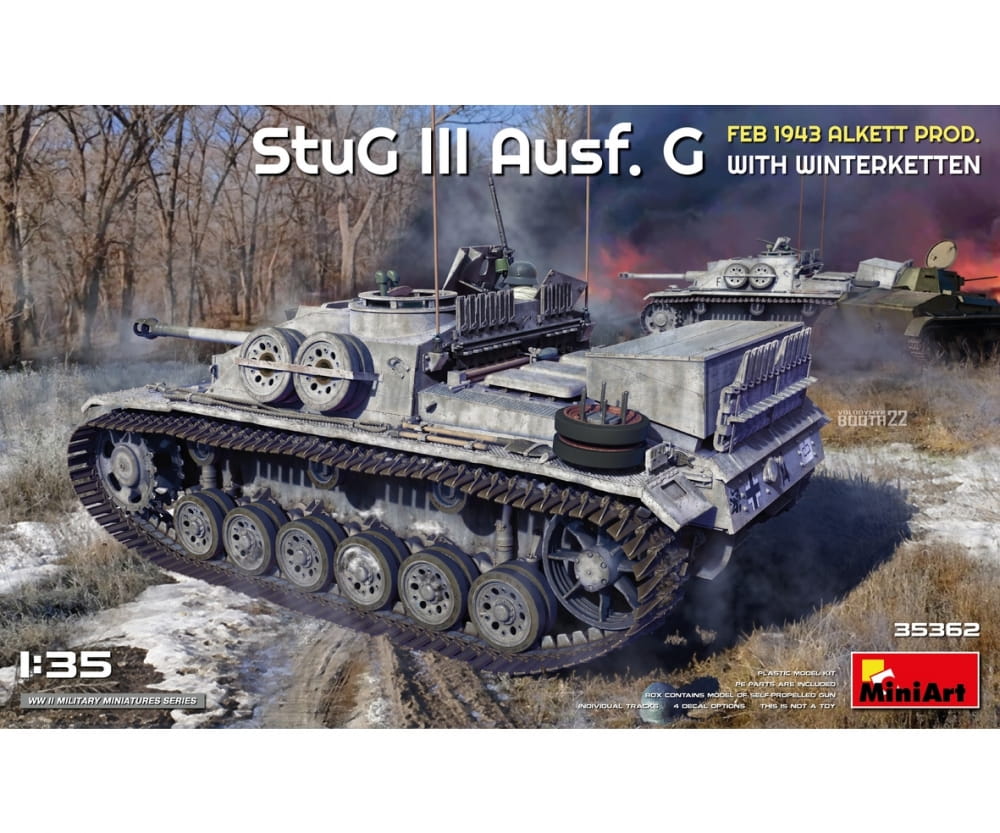 MiniArt 1_35 Dt_ STUG III Ausf.G 1943 WK Alkett Plastik Modellbau - RC-Zubehoer