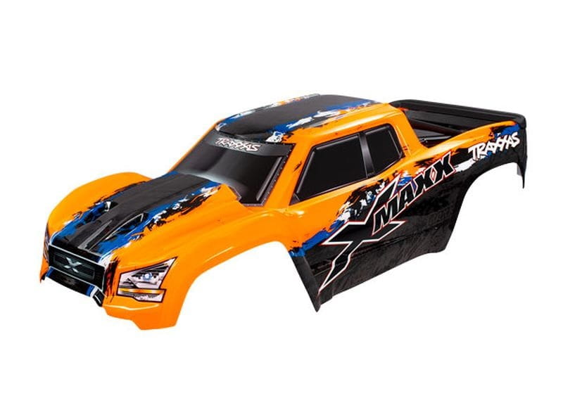 Traxxas Karosserie X-MAXX orange mit Aufkleber
