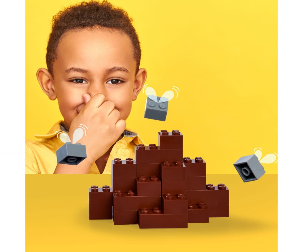 Simba Toys Blox 100 Bausteine braune 8er Steine in Dose