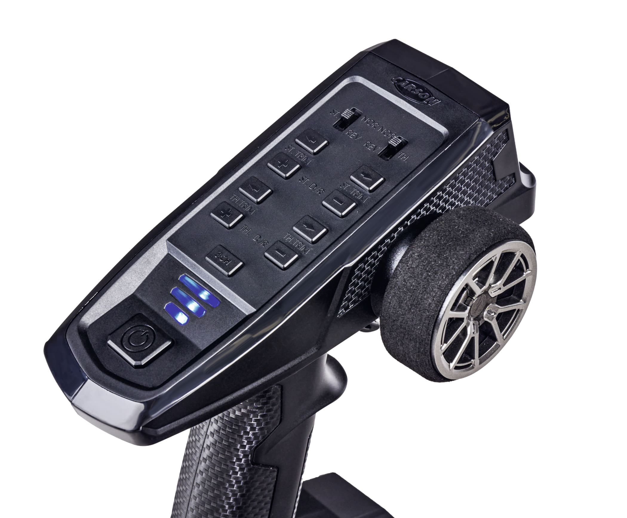 Carson RC Fernsteuerung FS Reflex Wheel Pro 4 3-Kanal 2_4 GHz mit wasserdichtem Empfaenger