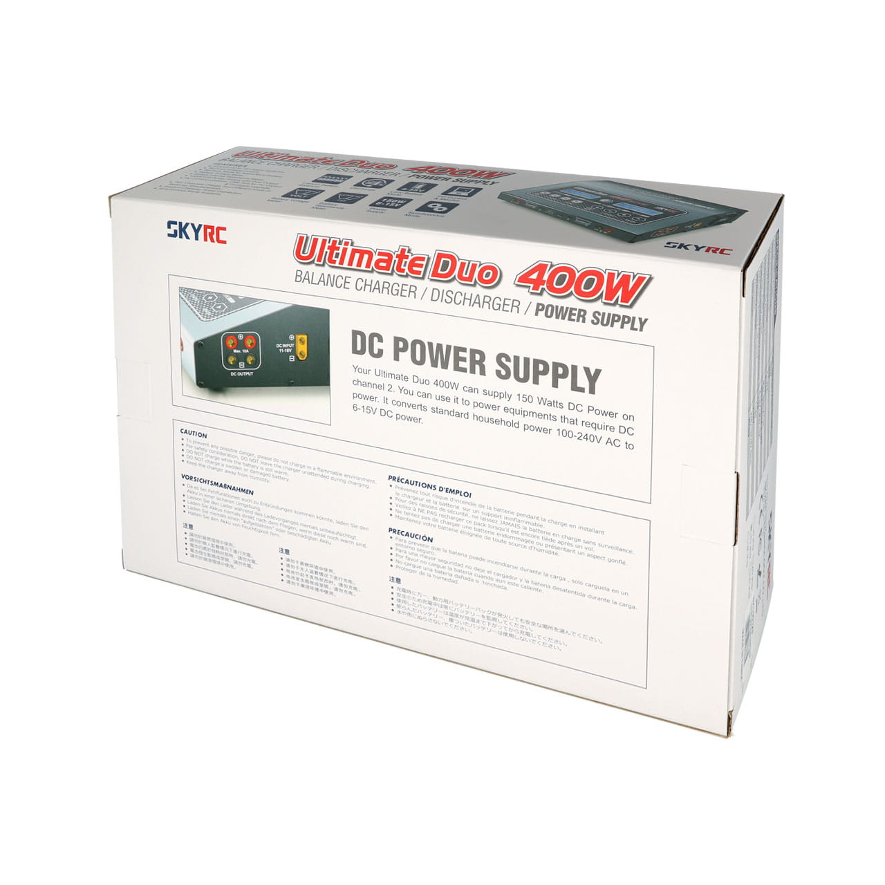 SkyRC Ladegerät D400 AC/DC 2x200W LiPo 1-7S 20A SkyRC Ladegerät D400 AC/DC 2x200W LiPo 1-7S 20A