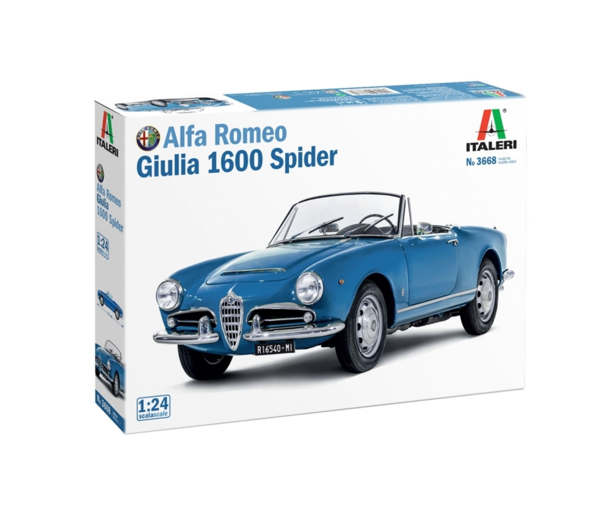 italeri 1 24 alfa romeo guilia 1600 spider plastik modellbausatz Italeri 1_24 Alfa Romeo Guilia 1600 Spider Plastik Modellbausatz - RC-Zubehoer