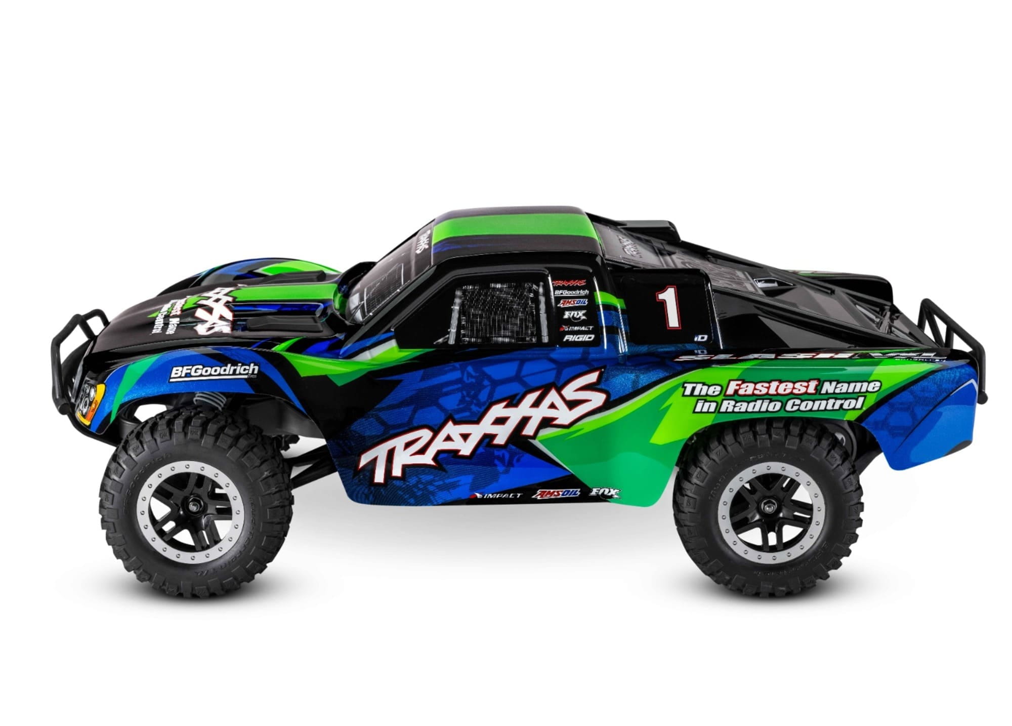 Traxxas Slash VXL Gruen 2WD Short Course Truck 1_10 mit Clipless-Karosserie