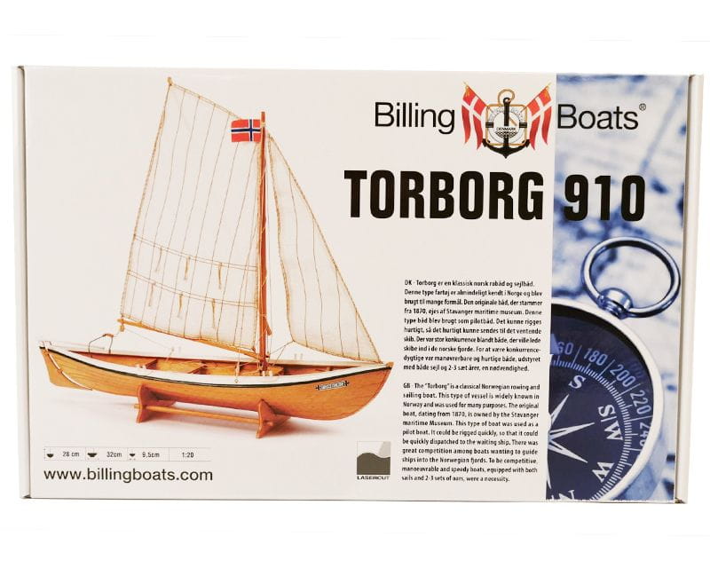 Billing Boats Torborg Segel - Ruderboot 1_20 Holz Baukasten - RC-Zubehoer