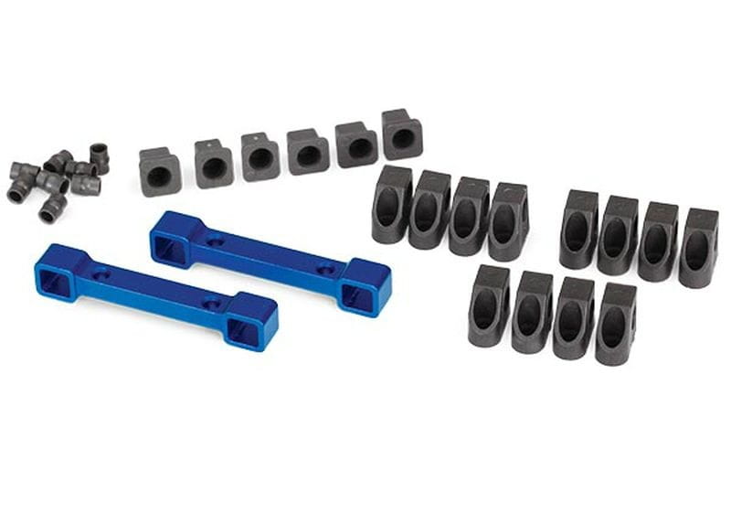 Traxxas Querlenkerhalter Alu blau v/h / Inserts