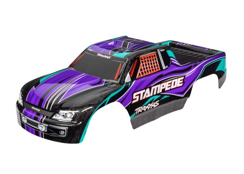 Traxxas Karosserie Stampede _passt auch Stampede VXL_ violett_ kpl. lackie - RC-Zubehoer