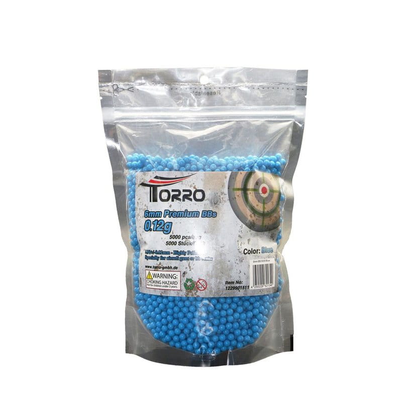 Torro 5000 Schuss 6mm Munition BB's Softair; Panzer Farbe Blau