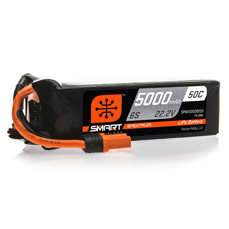 Spektrum Lipo Akku 5000mAh 6S 22.2V 50C Smart IC5