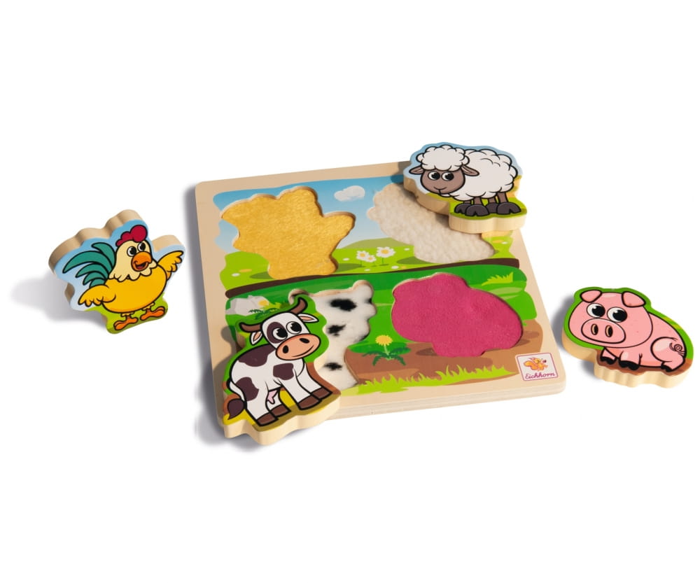 Eichhorn Fühl-Puzzle mit Stoff 5-tlg.