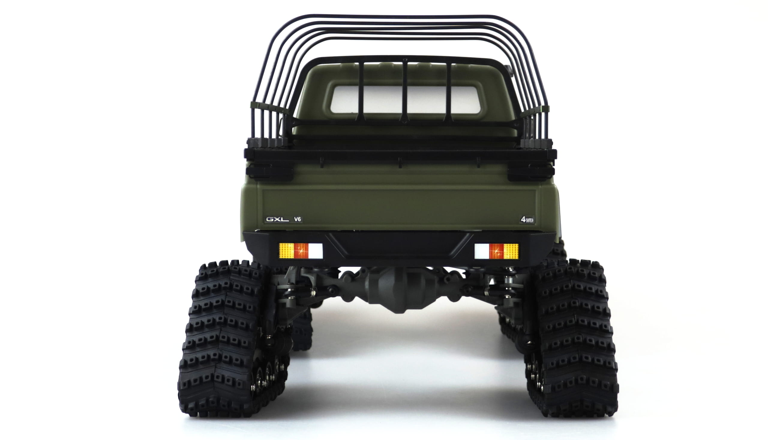Amewi RC Scale Crawler AMXRock RCX10BTS Pick-Up 1:10, RTR Militär grün