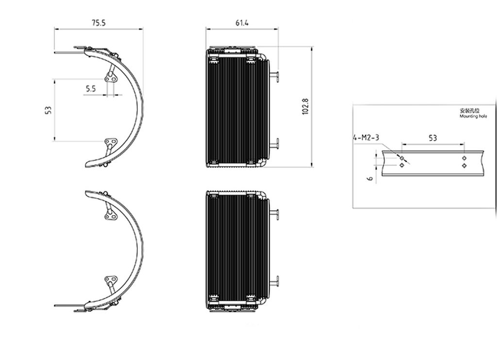 Lesu 1_14 Kotfluegel Paar fuer VOLVO - RC-Zubehoer