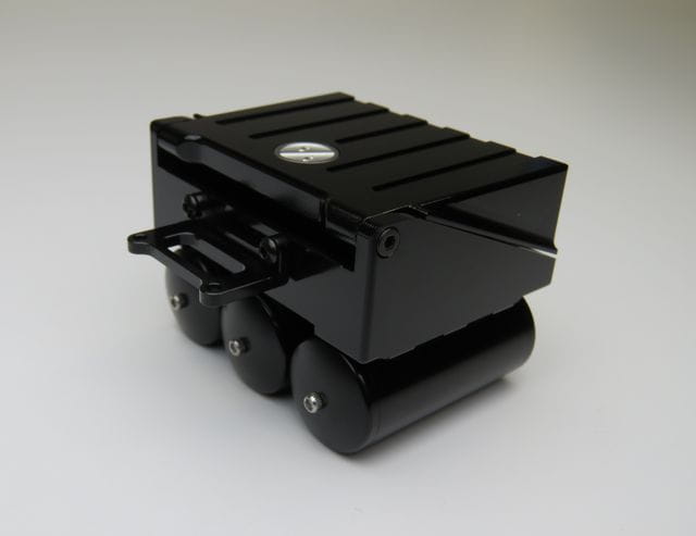 Lesu 1_16 Batteriekasten aus Alu schwarz mit Druckluftkessel - RC-Zubehoer