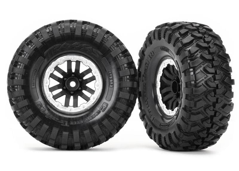 Traxxas Felgen_Reifen_ montiert _TRX-4 satin beadlock mit Canyon Tra - RC-Zubehoer