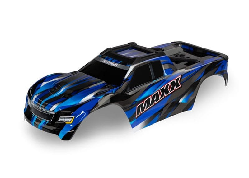 Traxxas Karosserie Wide Maxx blau lackiert _ Decal Sheet - RC-Zubehoer
