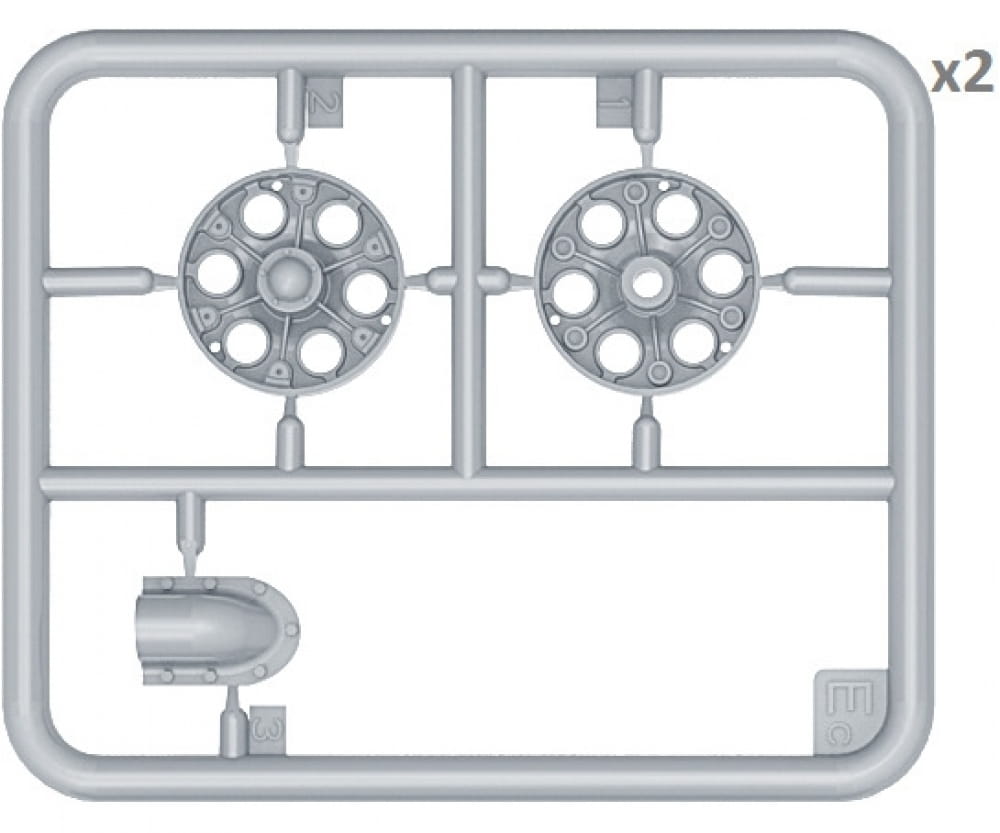 Plastikmodellbau von Miniart 1-35 laufrollen set t 34 serie 1943