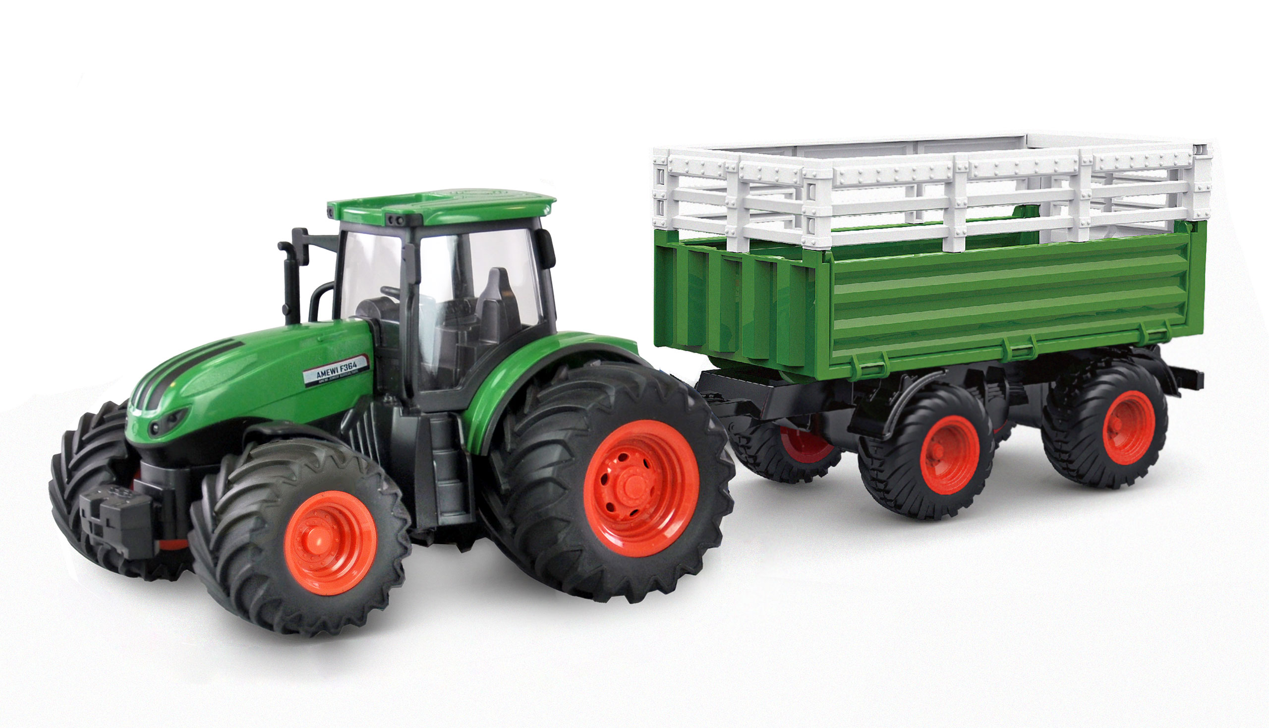 Amewi RC Traktor mit Viehtransporter 1_24 RTR gruen - RC-Zubehoer