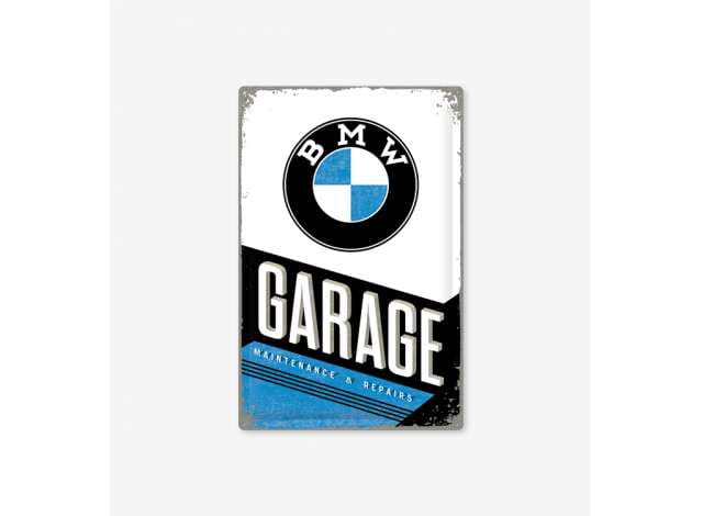 Tac Sings BMW Garage Nostalgic 3D Metal Blechschild 30x40 cm