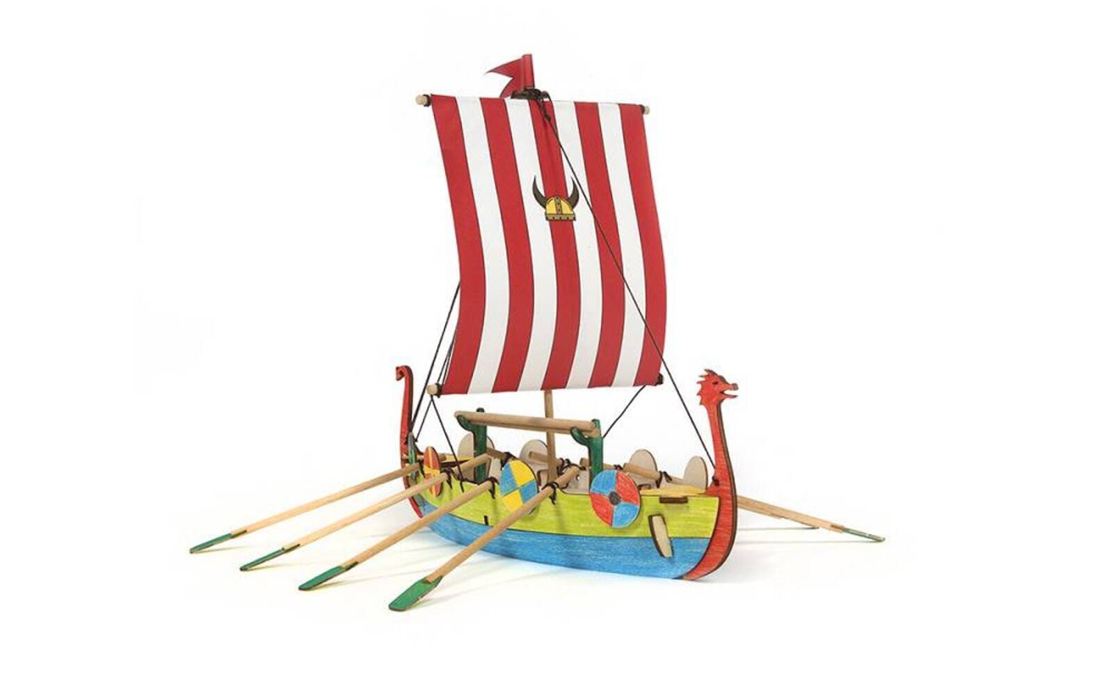 Modellbausatz - Vikinger Boot Bausatz fuer Kinder