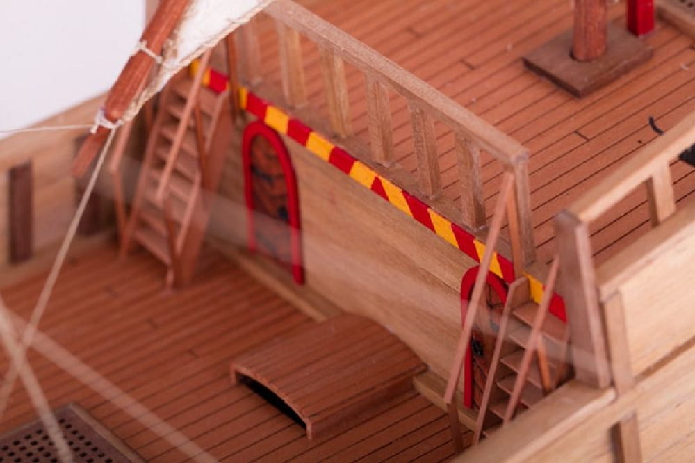 Krick Dusek Flagg - Schiff San Martin 16 Jh. 1:72 Holz Baukasten