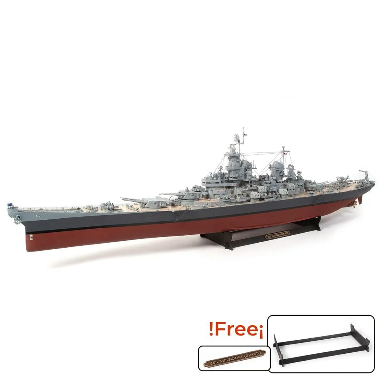 USS Missouri Standmodellbausatz 1_200 - Modellzubehoer