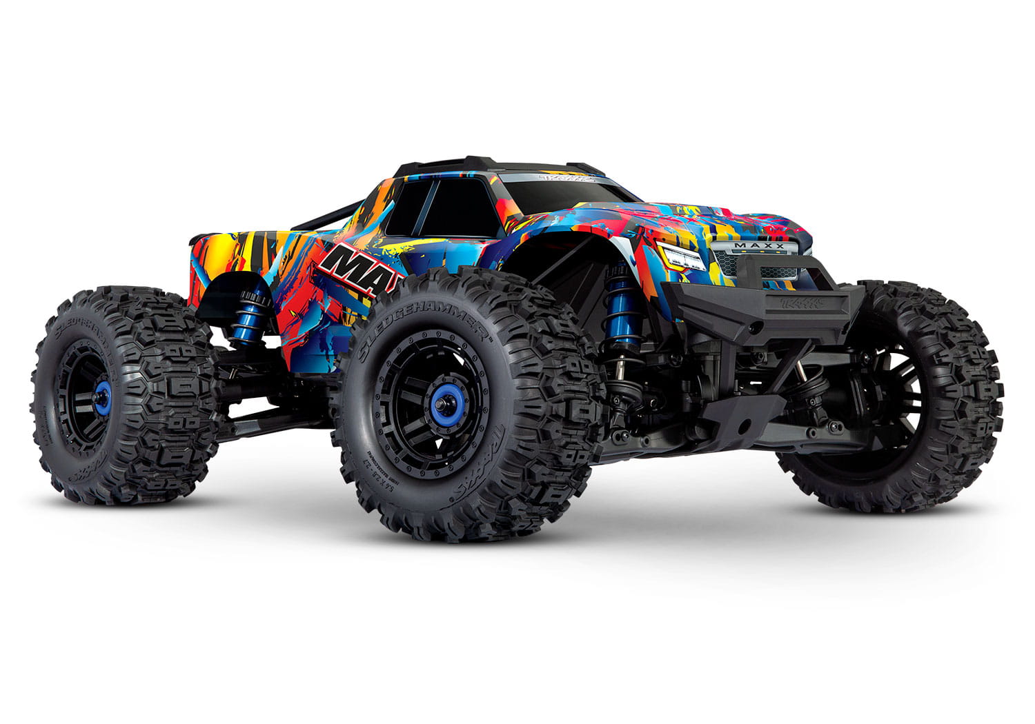 Traxxas RC Monstertruck Wide MAXX 1:10 RTR TSM Brushless SR VXL Rock N Roll