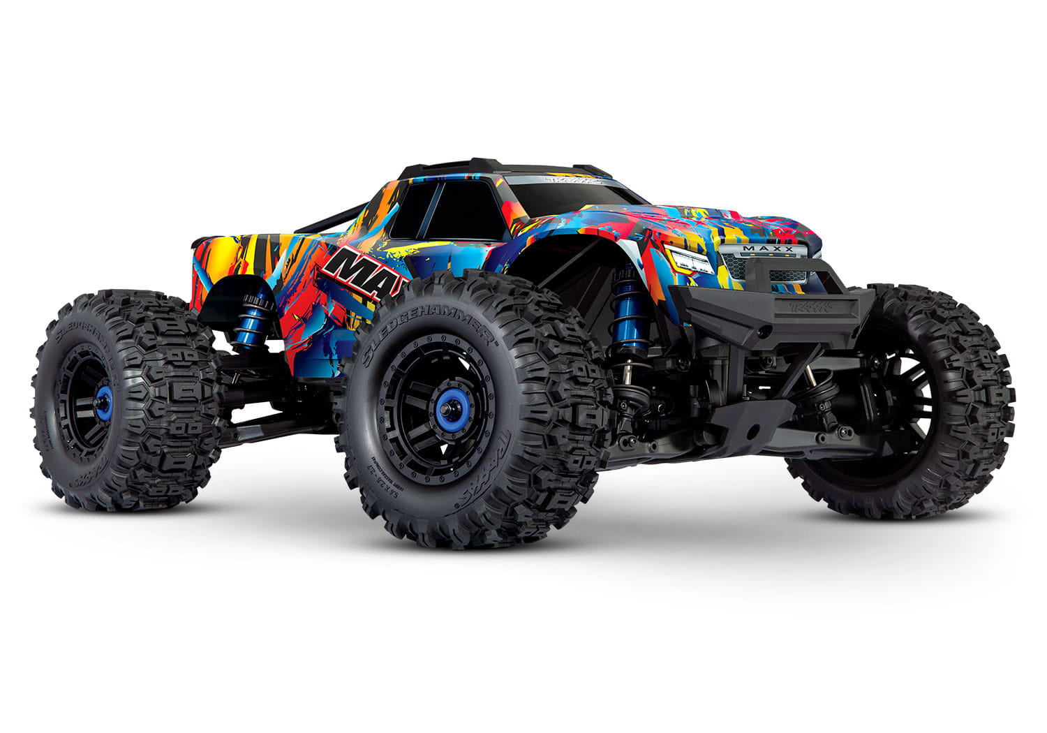 Traxxas WideMAXX Rock - Extreme Leistung - Geschwindigkeit Traxxas RC Monstertruck Wide MAXX 1:10 RTR TSM Brushless SR VXL Rock N Roll