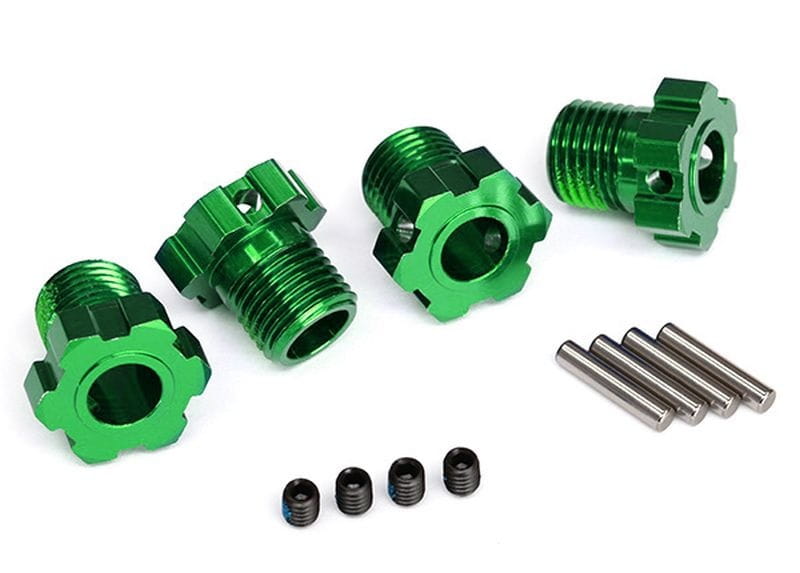 Traxxas Radmitnehmer splined 17mm gruen eloxiert - RC-Zubehoer