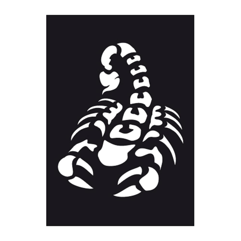 Krick Airbrush Schablone SCORPION - RC-Zubehoer