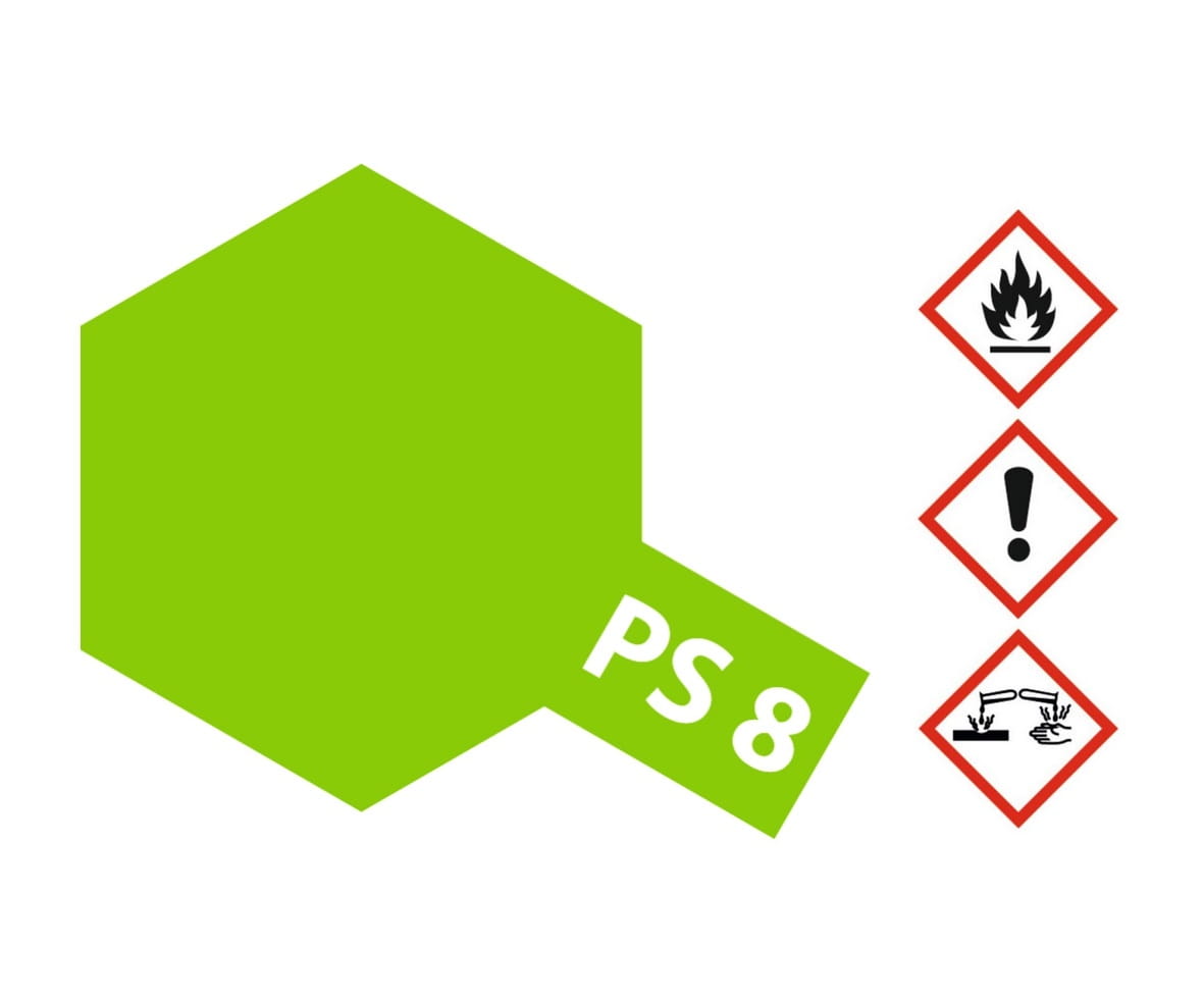 Tamiya PS-8 Hellgrün Sprühfarbe 100ml für Polycarbonat ( Lexanfarbe ) Tamiya PS-8 Hellgrün Sprühfarbe 100ml für Polycarbonat ( Lexanfarbe )