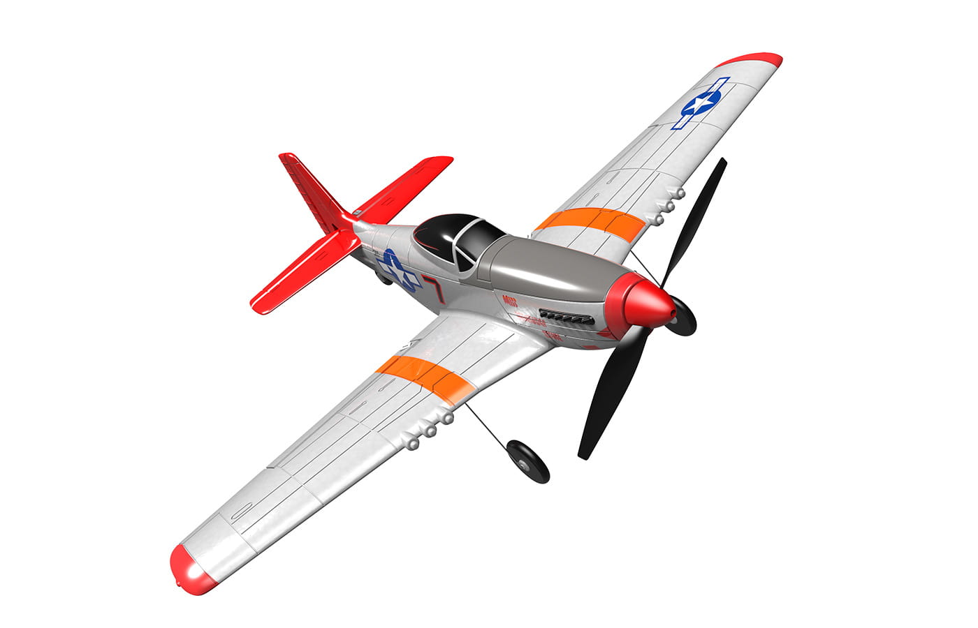 Modster mdx-mustang-p-51d-rc-flugzeug-rtf-inkl-6-achs-fluglagensta