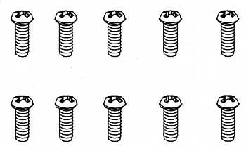 Robitronic 2x8mm Rundkopfschraube für Plastik (10 Stk)
