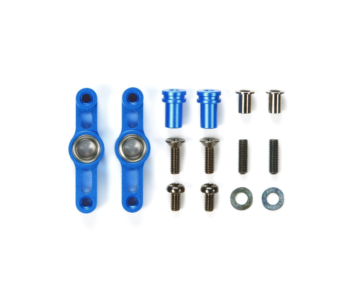 Tamiya TT-02 Alu Lenkhebel-Set Blau eloxiert - RC-Zubehoer