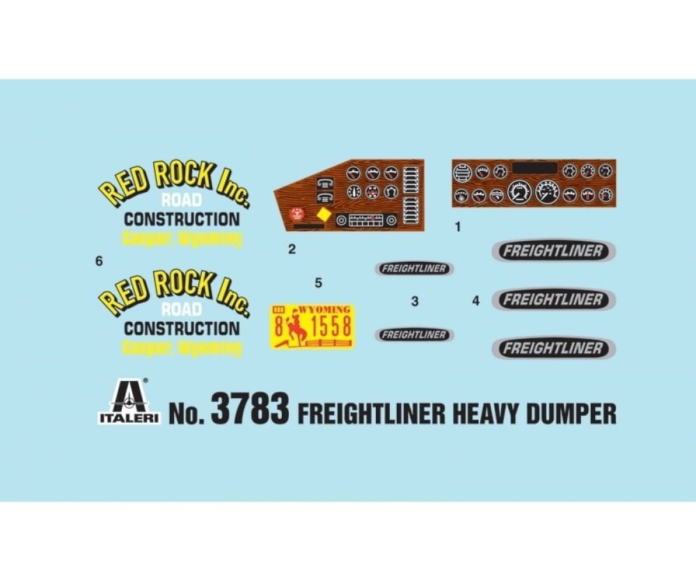 Italeri 1:24 Freightliner schwerer Kipplaster Plastik Modellbau