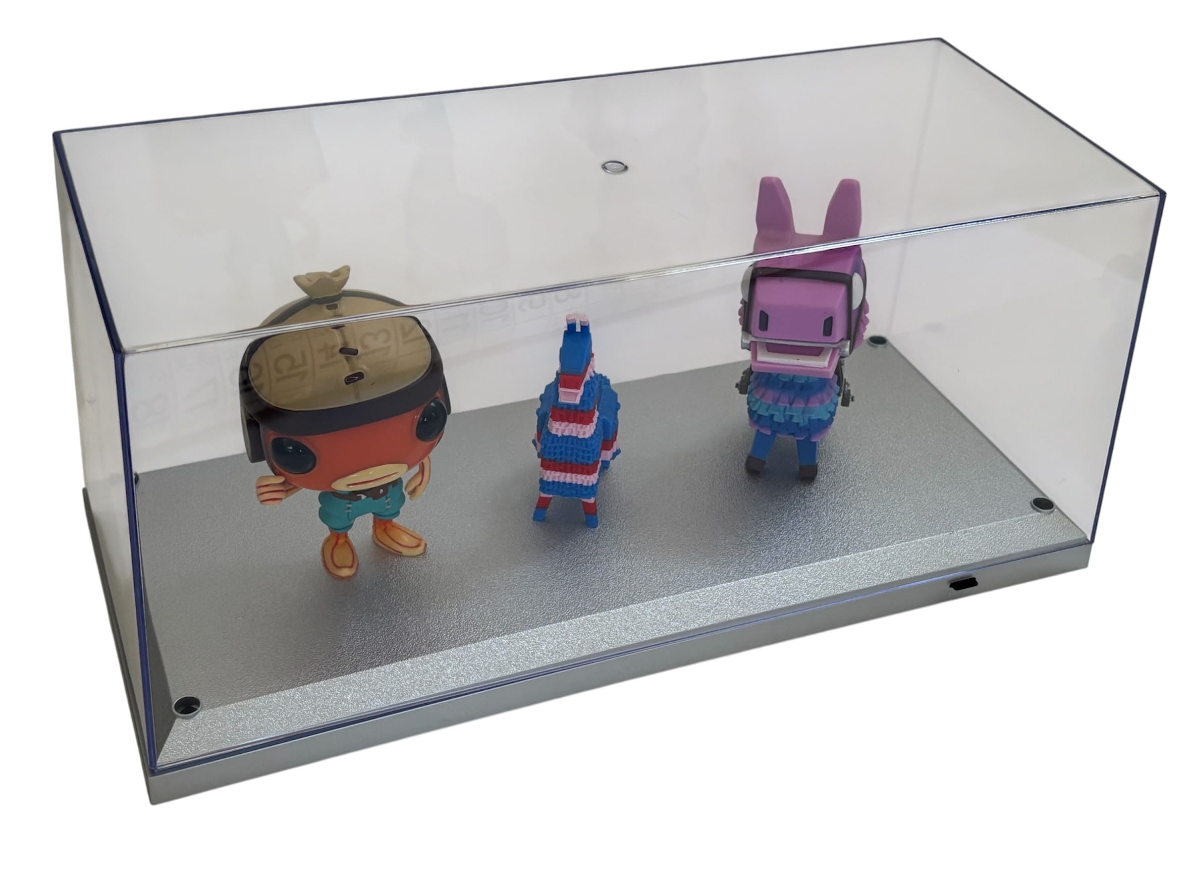Triple9 LED Modellauto Vitrine 1_18 mit silberne Basis_
