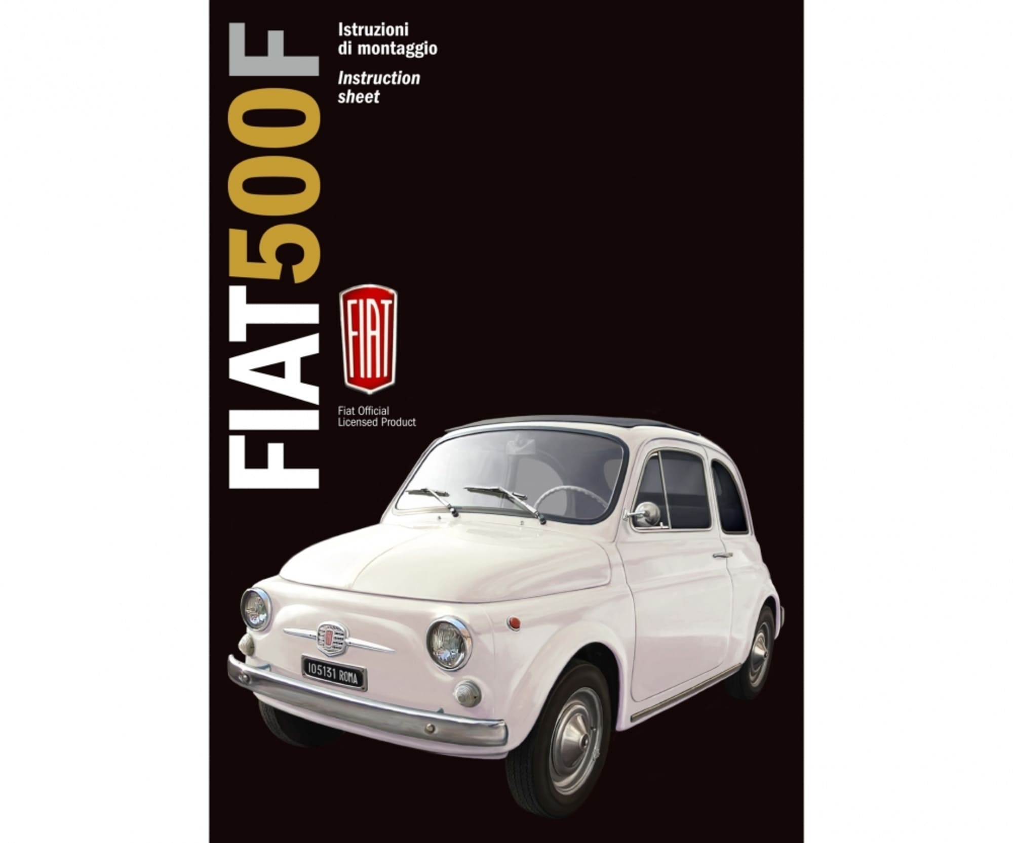 Plastikmodellbau von Italeri 1-12 fiat 500f 1968 version