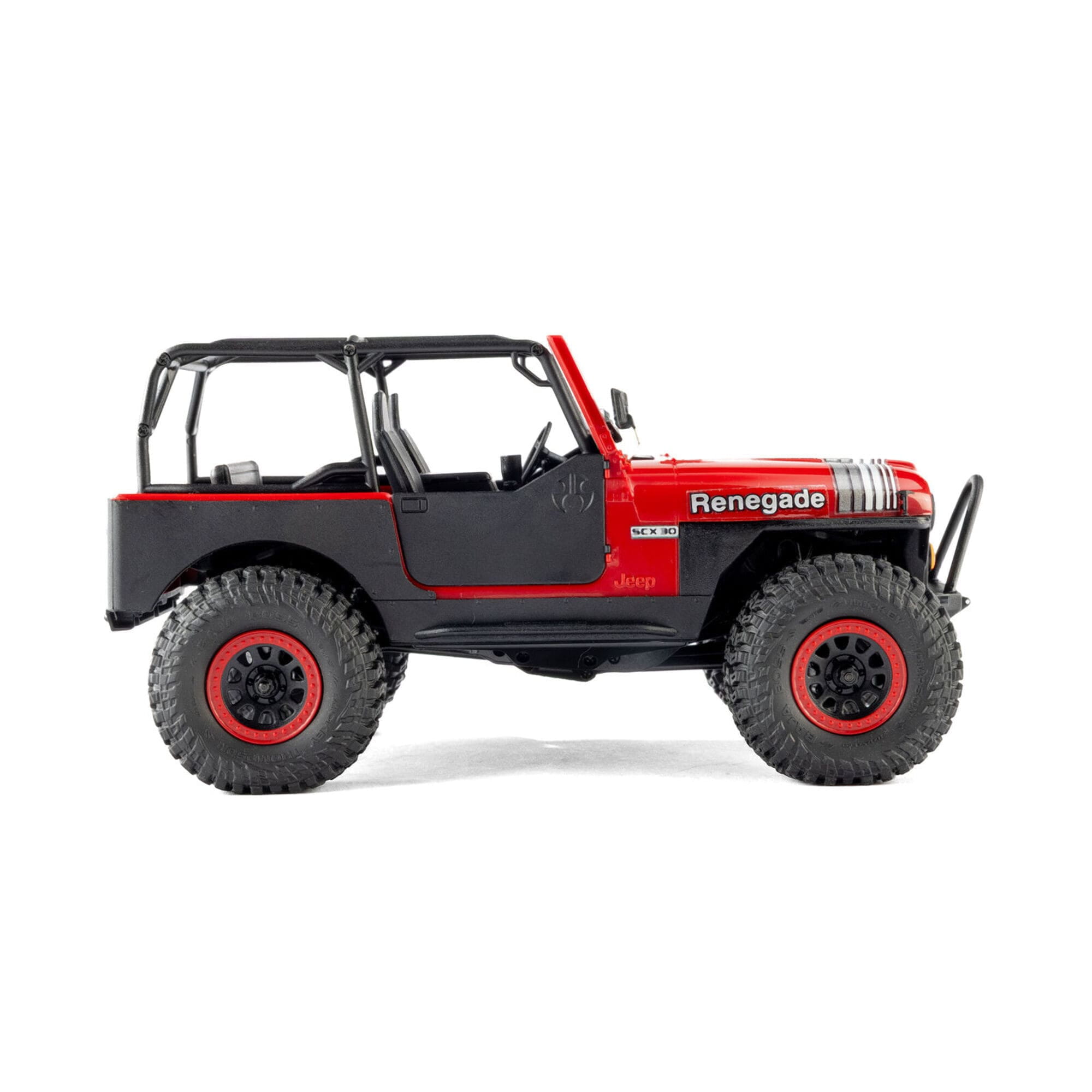 Axial SCX30 Jeep CJ-7 GenRight 1_30 RC Rock Crawler 4WD RTR in Rot mit Mickey Thompson Reifen