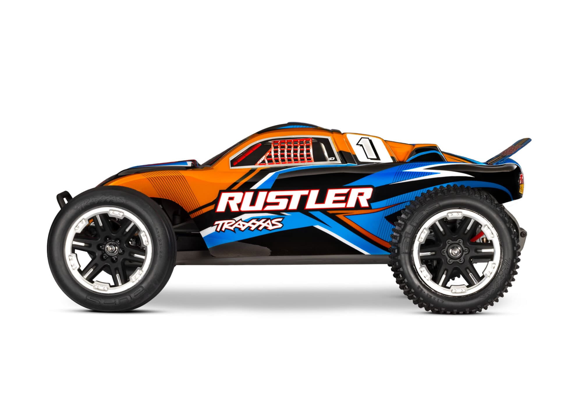 Traxxas Rustler 2WD Orange RTR mit Akku und Lader
