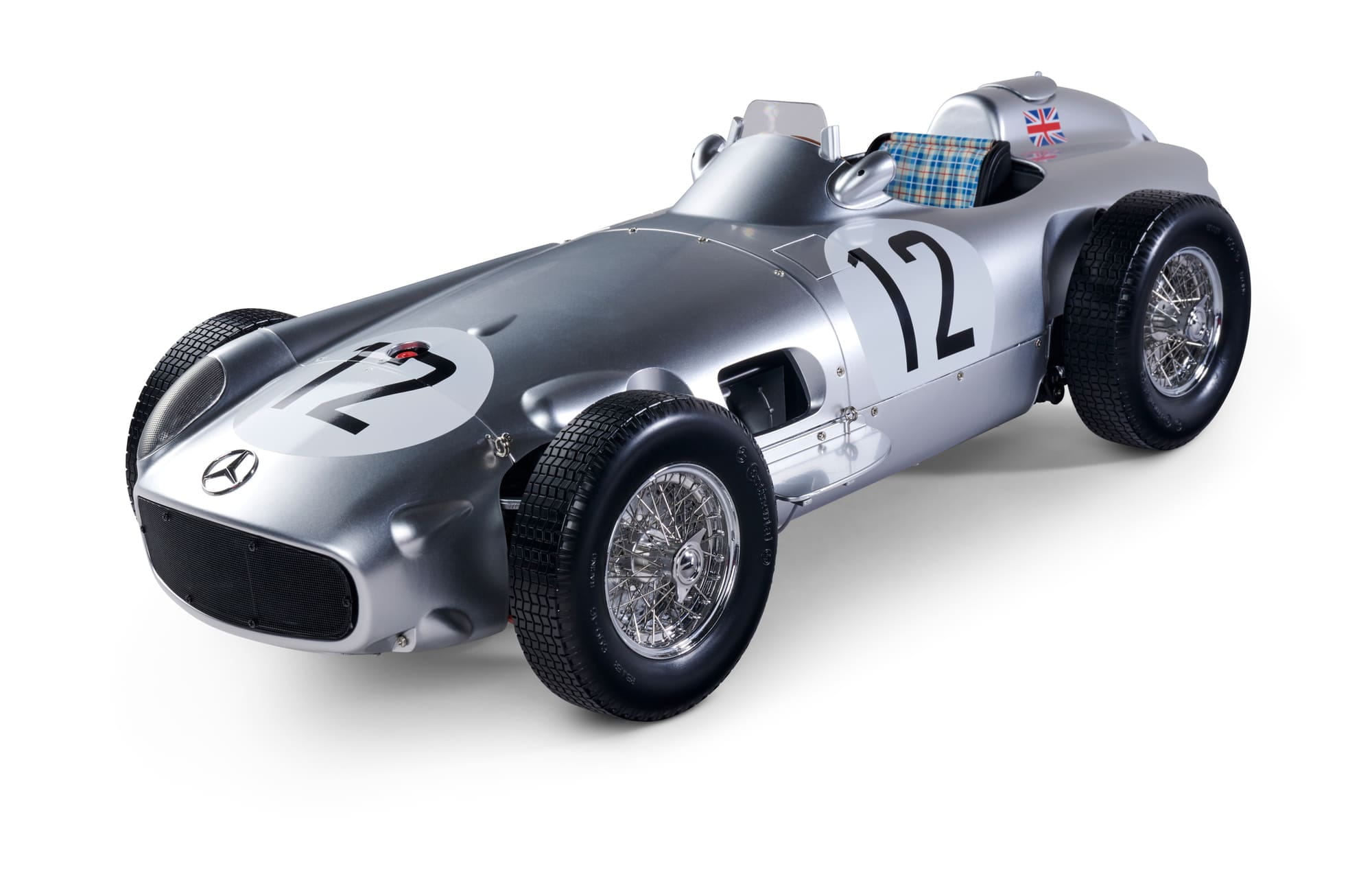 ixo premium collectables mercedes w196 r moss 12 modellbausatz Mercedes-Benz W196 R Modell 1_8 Bausatz iXO Premium Collectables -12 mit Soundfunktion
