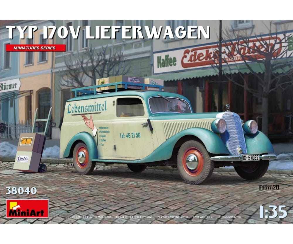 MiniArt 1:35 Lieferwagen Typ 170V m. Zub. Plastik Modellbau
