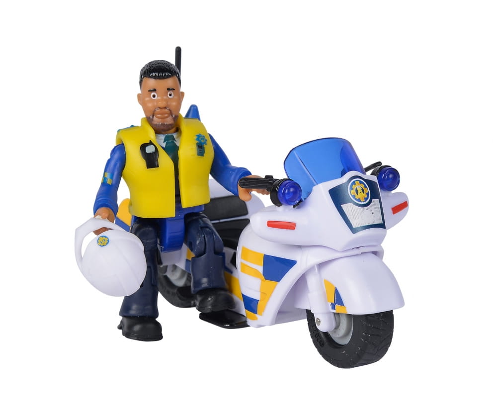 Simba Sam Polizei Motorrad mit Figur
