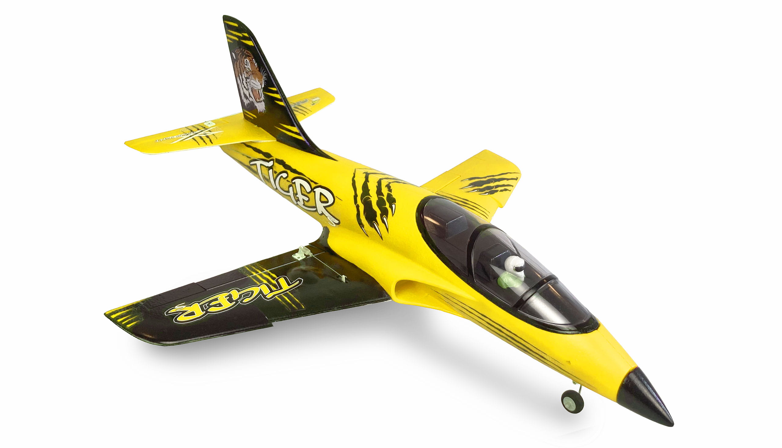 Amewi RC Flugzeug AMXFlight Tiger S Jet 55mm EDF PNP gelb