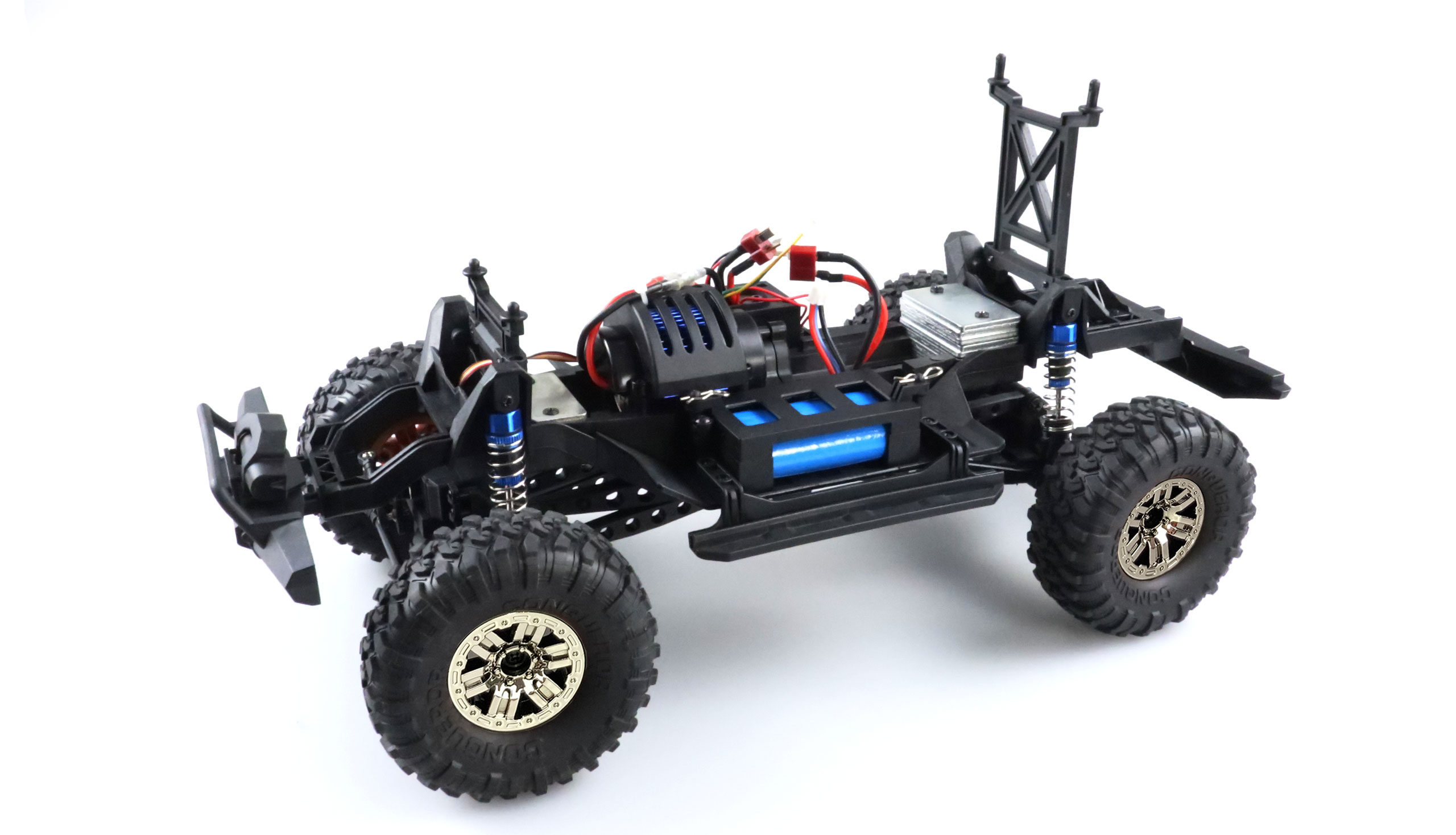 Amewi RC Dirt Climbing Beast Pick-Up Crawler 4WD 1:10 RTR, schwarz-grün