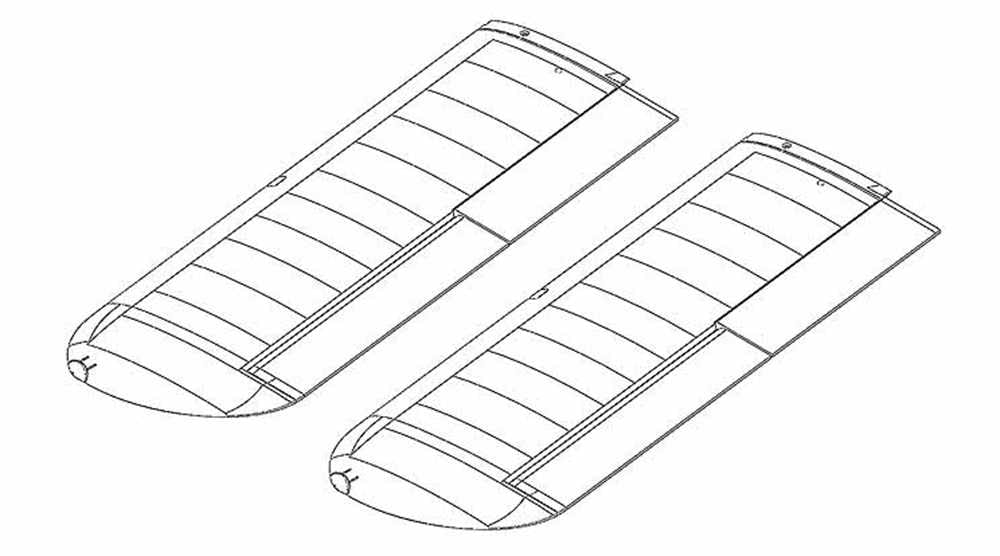 Multiplex RR Tragflaechen - Flaechensatz FunCub XL ND - RC-Zubehoer