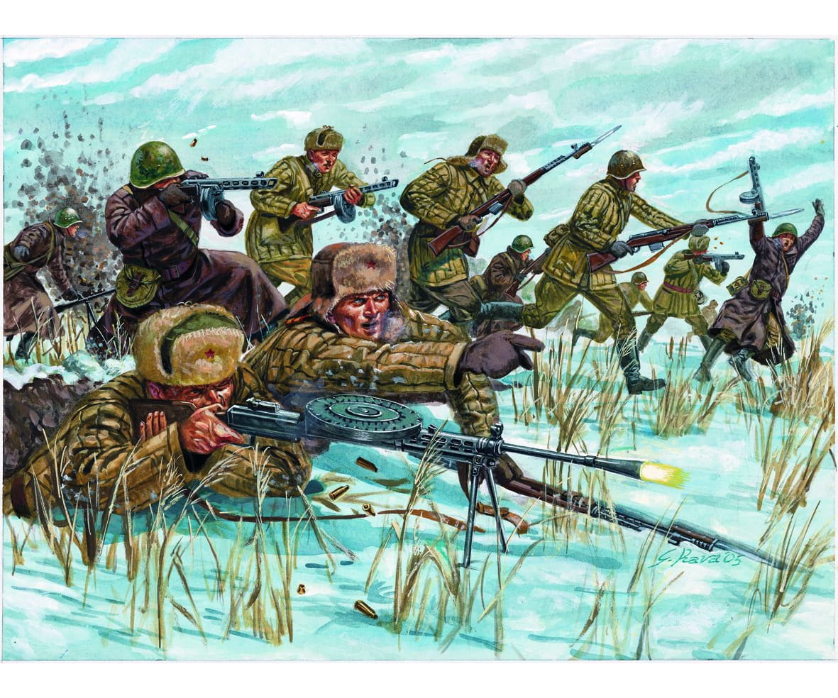 Italeri 1:72 WW2 - Russ.Infanterie(Winter Unif.)