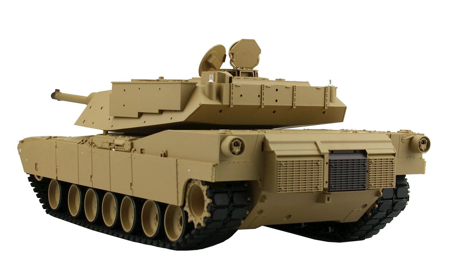 Amewi RC Panzer 1:16 U.S. Abrams M1A2 Rauch , Sound 2,4GHz Holzbox Metallgetriebe QC
